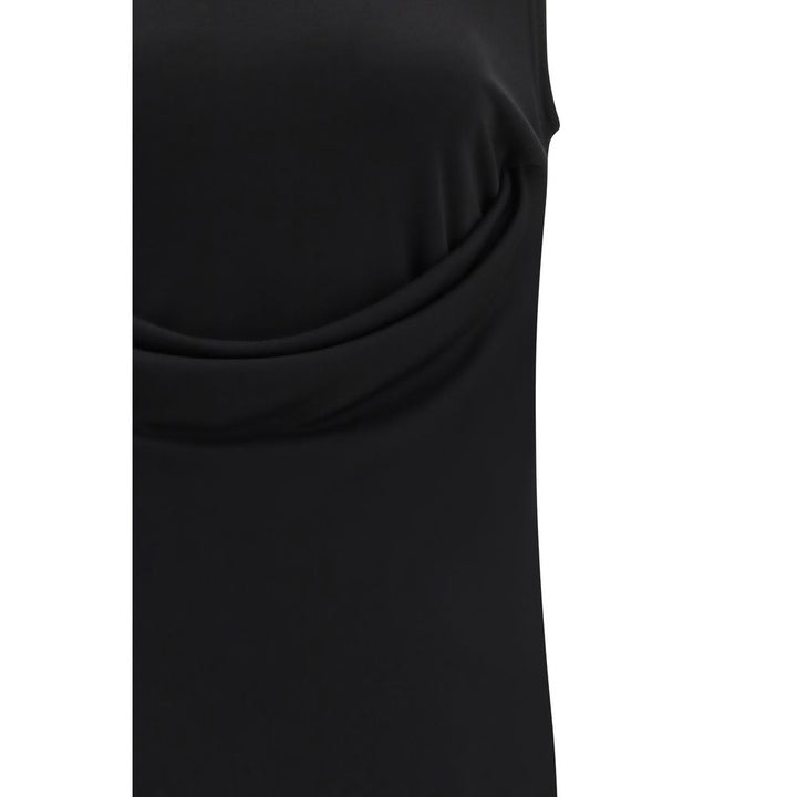 Ami Paris Black Viscose Cocktail Dress