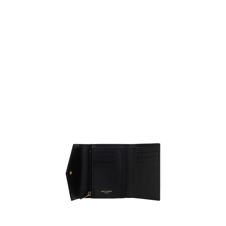 Saint Laurent Black Calf Leather Bos Taurus Wallet
