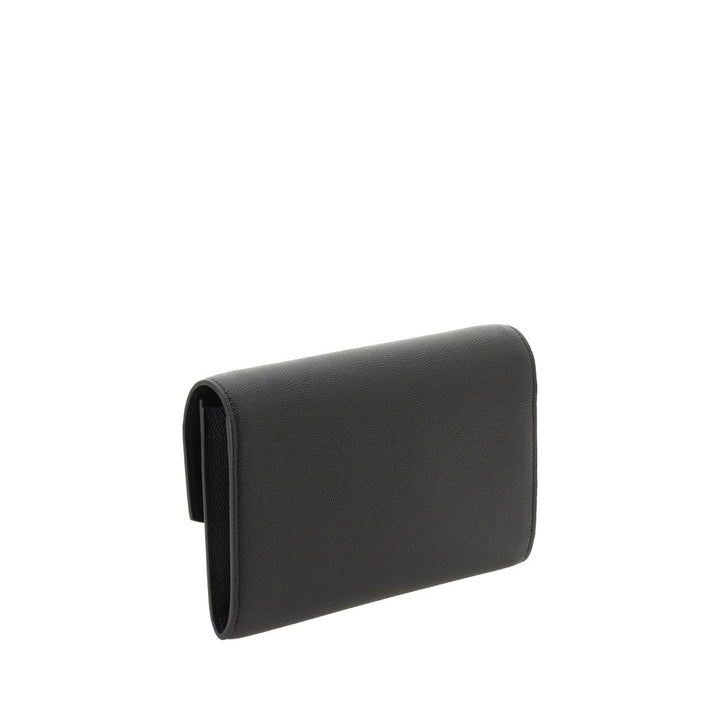 Saint Laurent Black Calf Leather Bos Taurus Clutch Bag