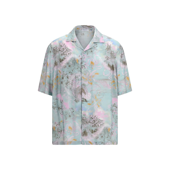 Off-White Multicolor Viscose Pattern Shirt