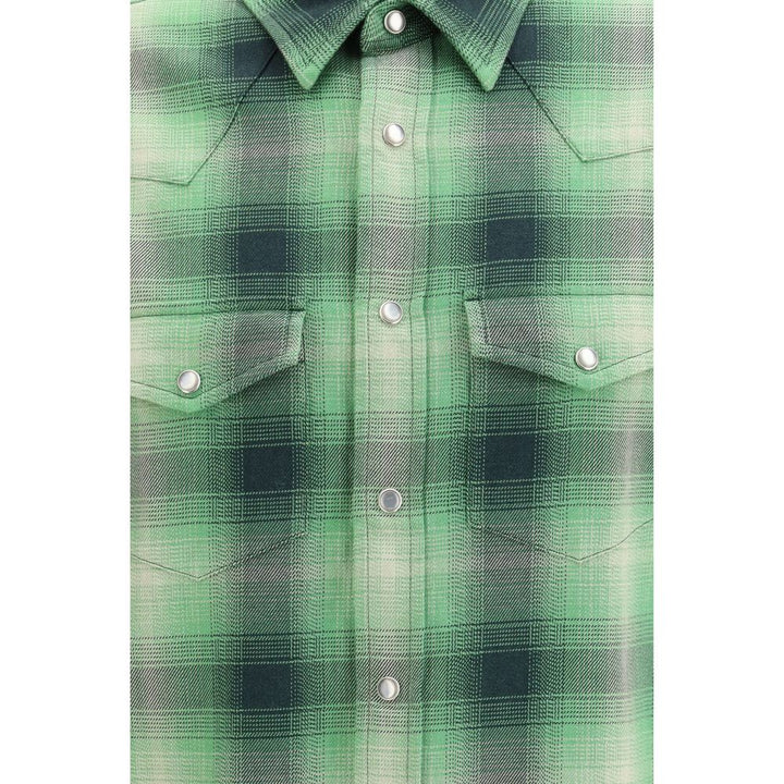 Tom Ford Bicolor Cotton Pattern Shirt
