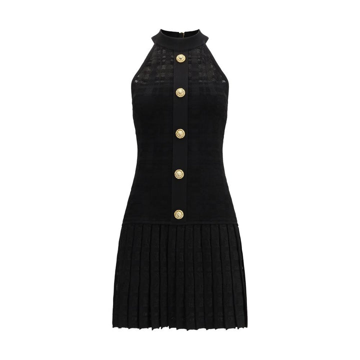 Balmain Black Viscose Cocktail Dress