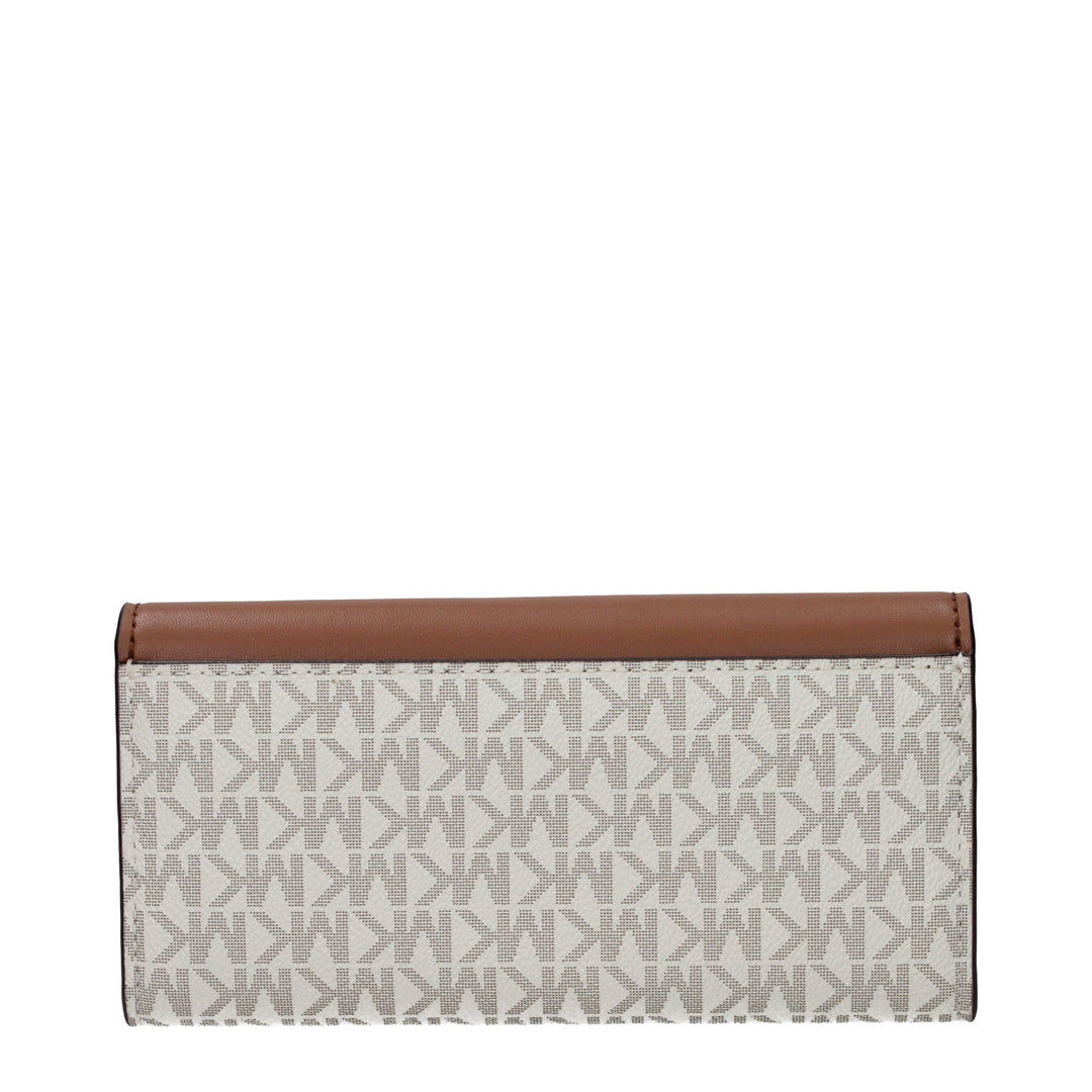 Michael Kors Beige Fabric Wallet