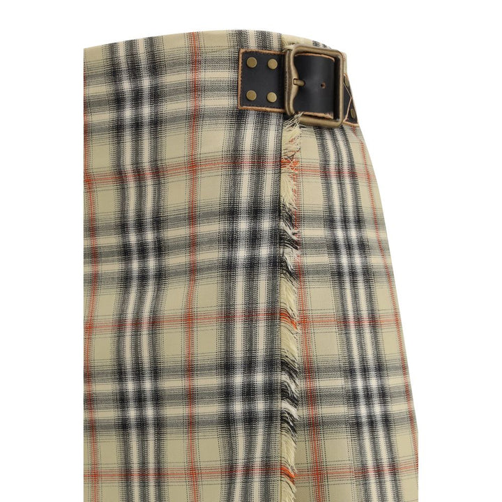 Burberry Multicolor Wool Oves Aries Mini Skirt