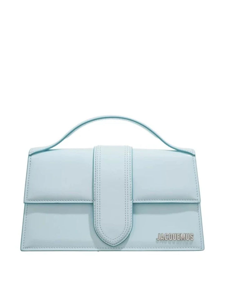 Jacquemus Pale blue Leather Le Grand Bambino Handbag