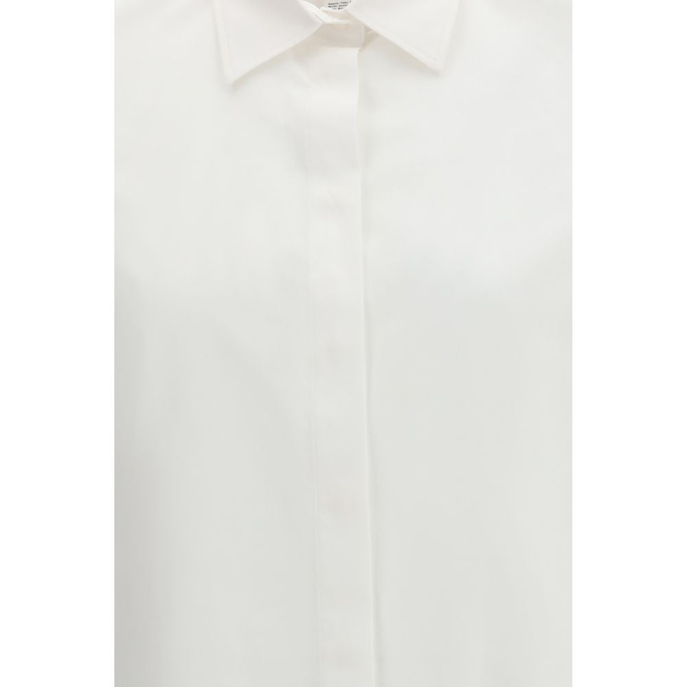 Max Mara White Cotton Dress Shirt