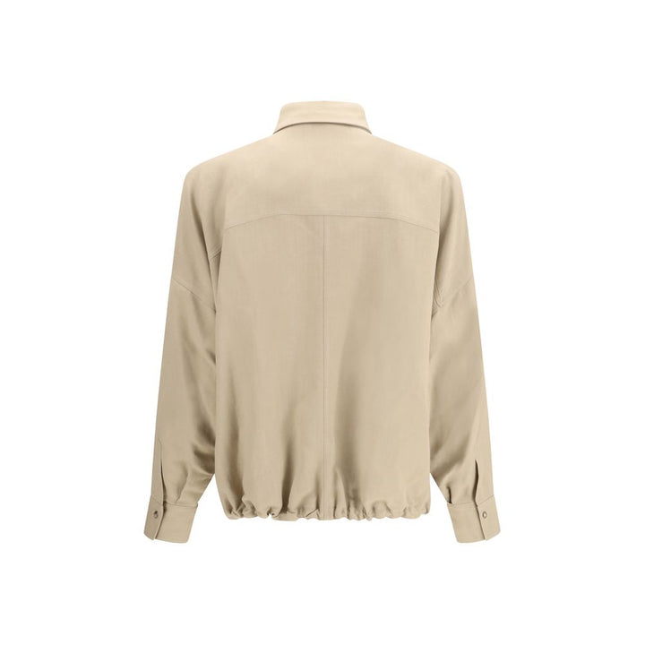 Brunello Cucinelli Beige Viscose Blouse