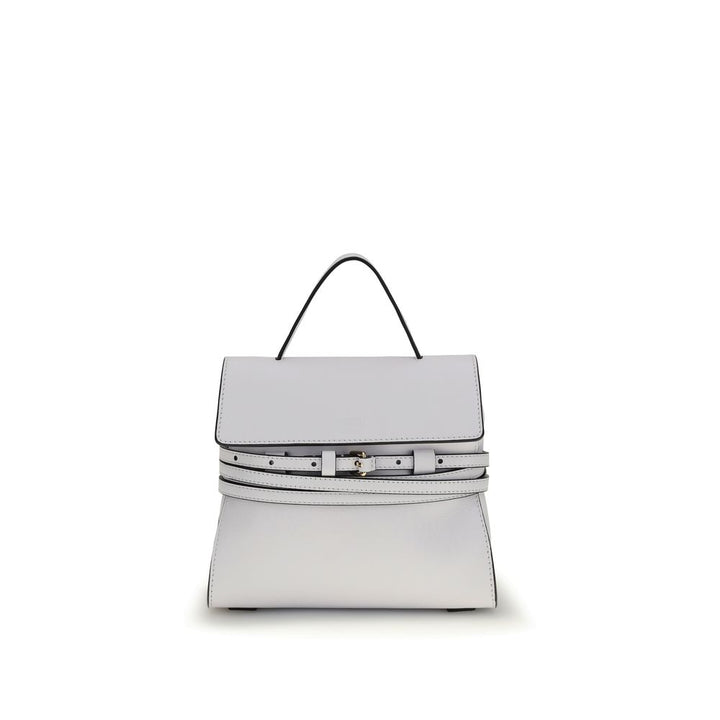 Moschino White Calf Leather Bos Taurus Handbag