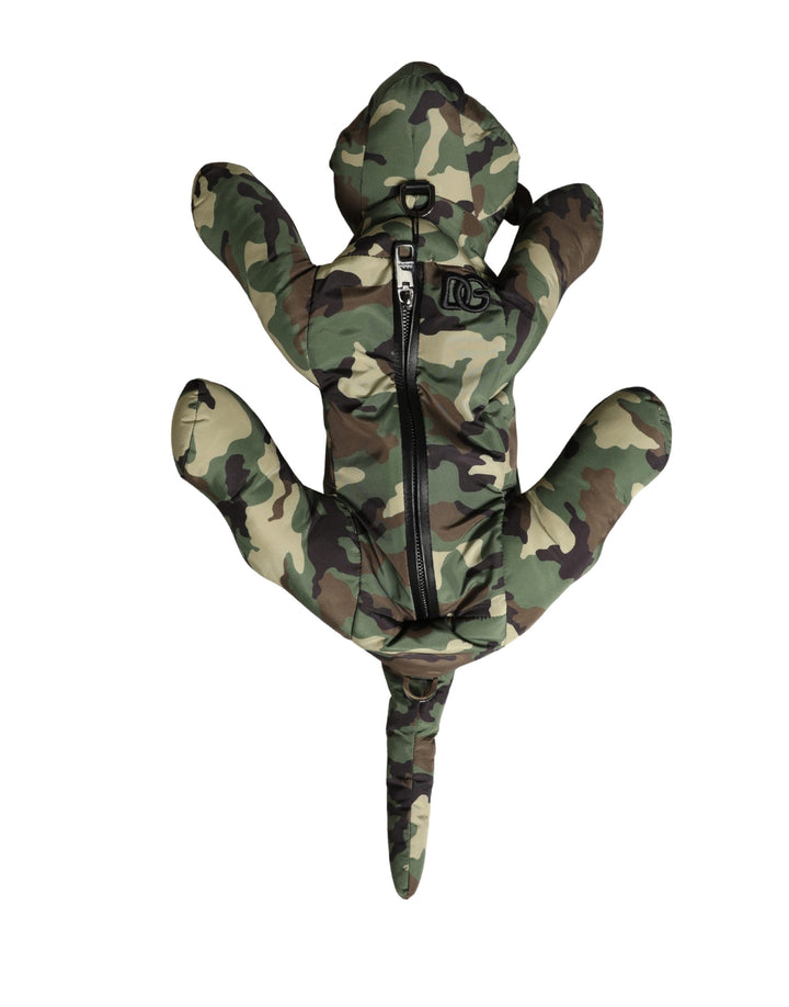 Dolce & Gabbana Multicolor Camouflage Animal Silhouette Waist Borse Bag