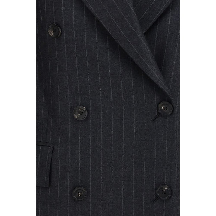 Ferragamo Gray Fleece Wool Blazer