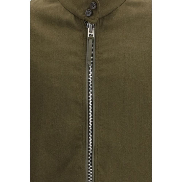 Tom Ford Bicolor Fleece Wool Full-Length Jacket