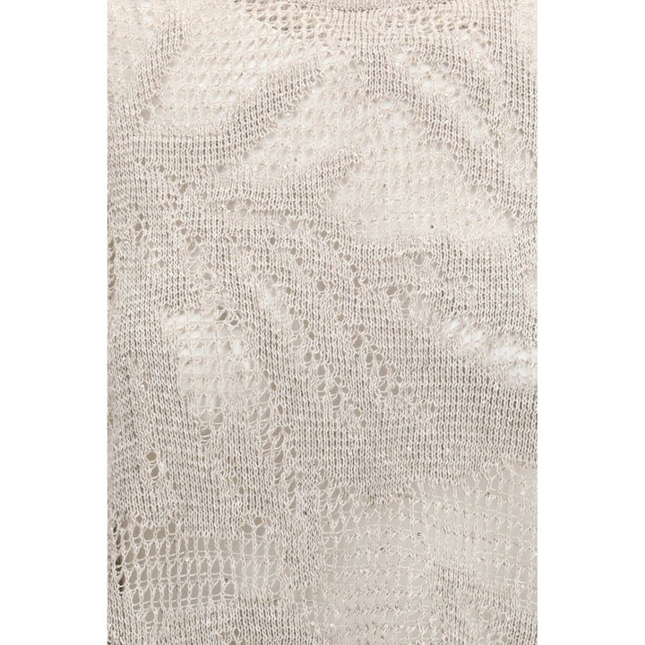 Brunello Cucinelli Beige Linen T-Shirt