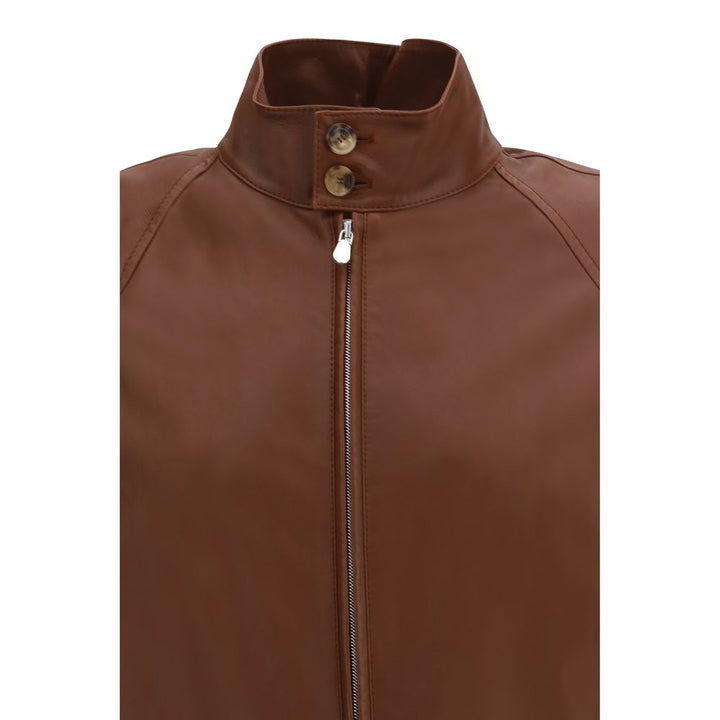Brunello Cucinelli Brown Lamb Ovis Aries Aries Bomber