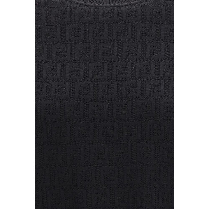 Fendi Black Viscose T-Shirt