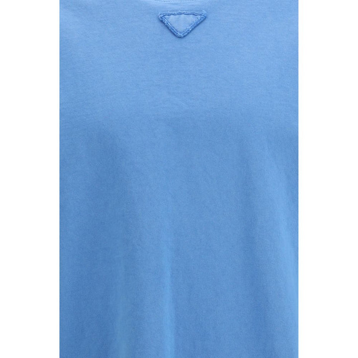 Prada Blue Cotton T-Shirt