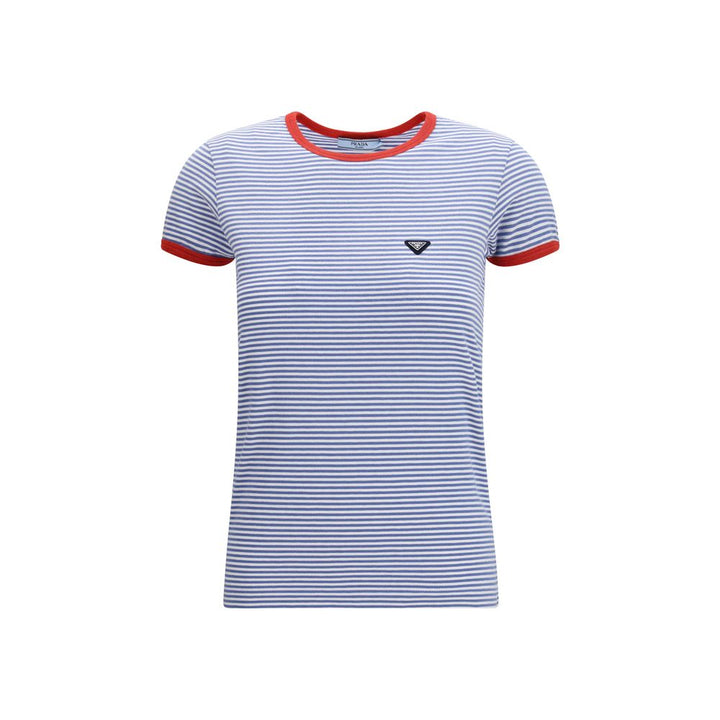 Prada Blue Cotton T-Shirt
