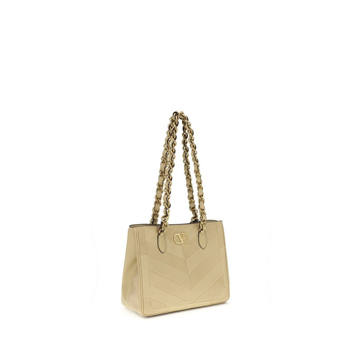 Valentino Garavani Gold Napa Leather / Calf Bos Taurus Shoulder Bag