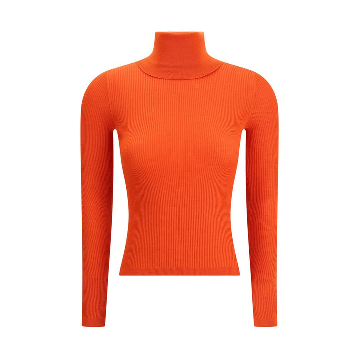 Saint Laurent Orange Wool Turtleneck