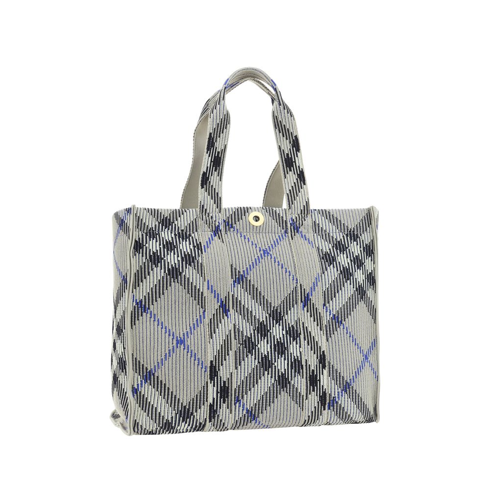 Burberry Gray Fabric Shoulder Bag