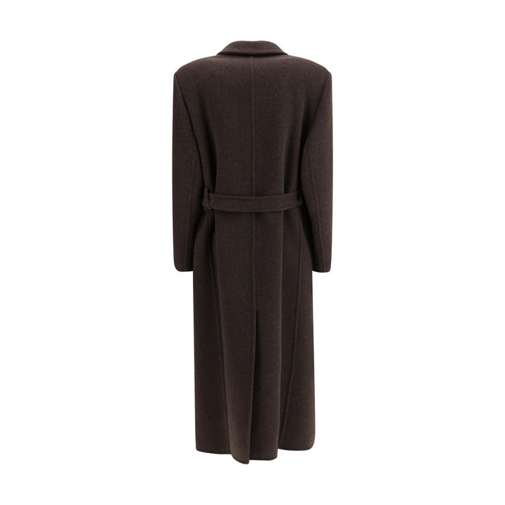 Brunello Cucinelli Brown Fleece Wool Coat
