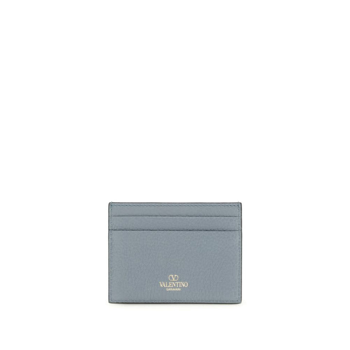 Valentino Garavani Blue Calf Leather Bos Taurus Wallet