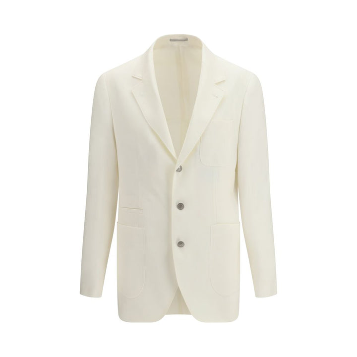 Brunello Cucinelli White Linen Blazer