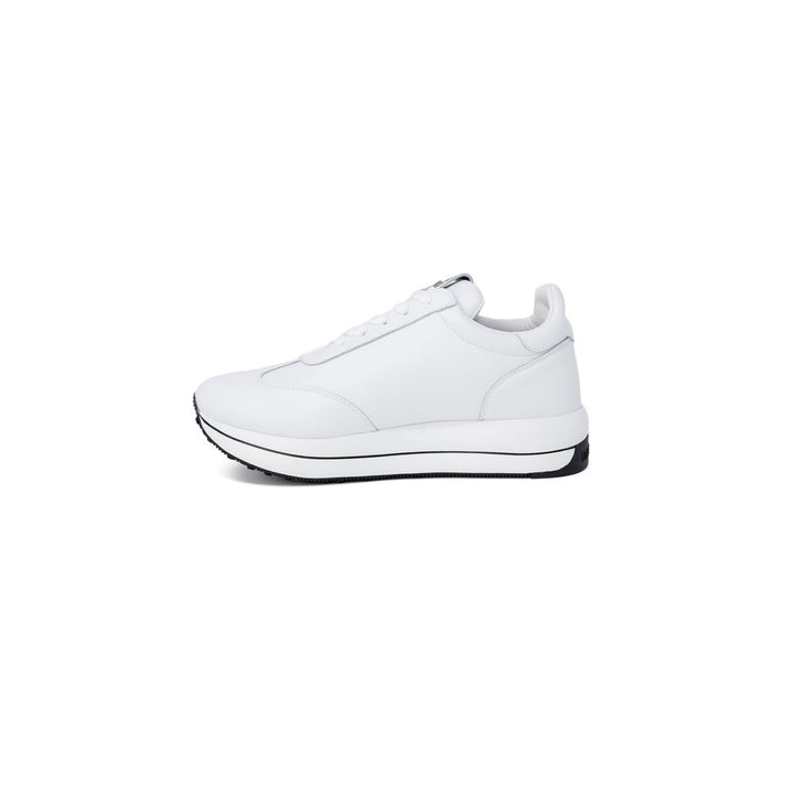 Love Moschino White Leather Low Top Sneakers