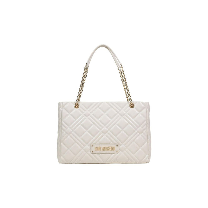 Love Moschino Beige Polyethylene Handbag