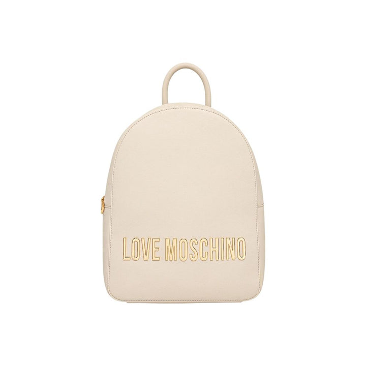 Love Moschino Beige Polyethylene Backpack