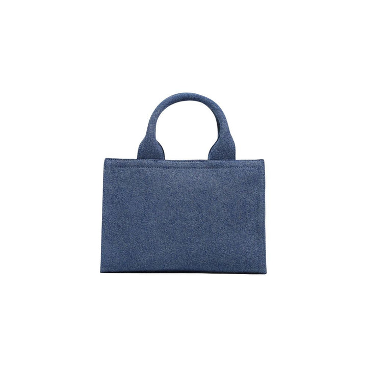 Love Moschino Blue Cotton Handbag