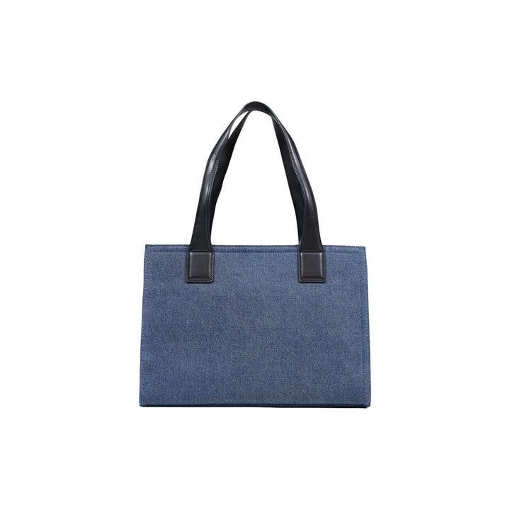 Love Moschino Blue Cotton Handbag