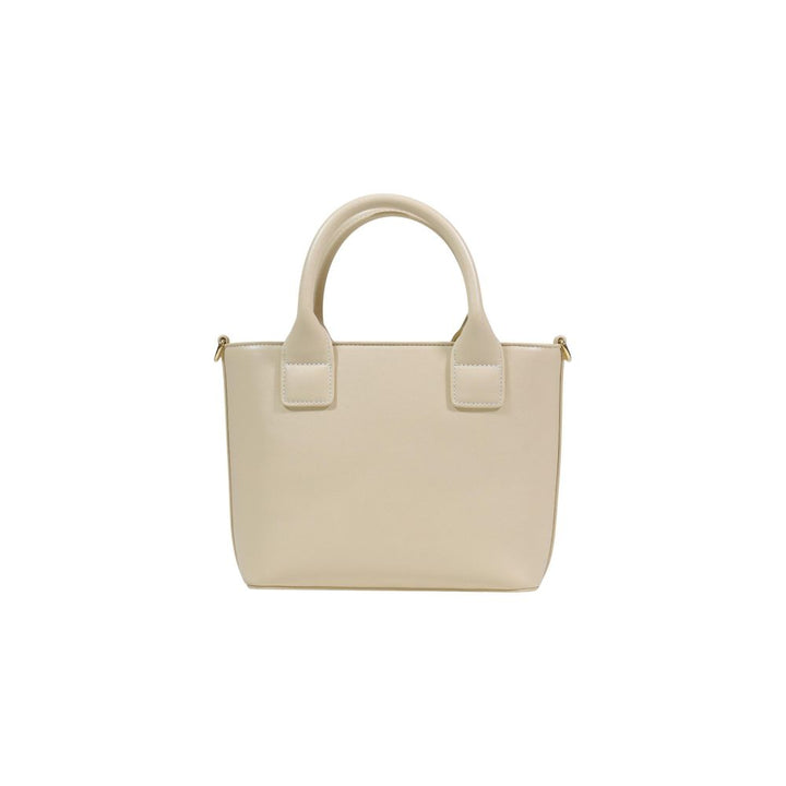 Love Moschino Cream Polyethylene Handbag