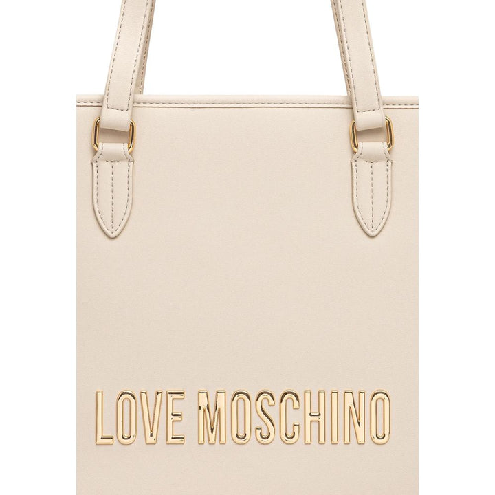 Love Moschino Beige Polyethylene Handbag
