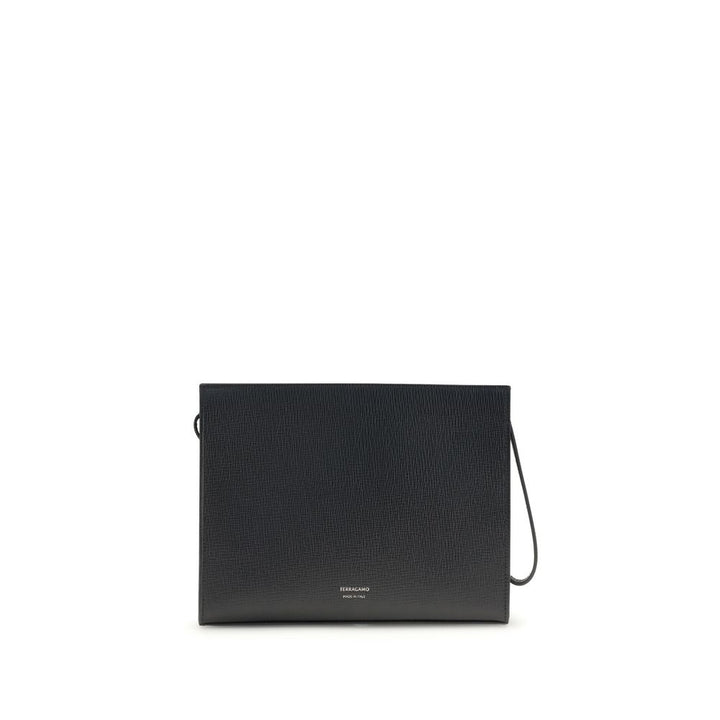 Ferragamo Black Calf Leather Bos Taurus Accessories