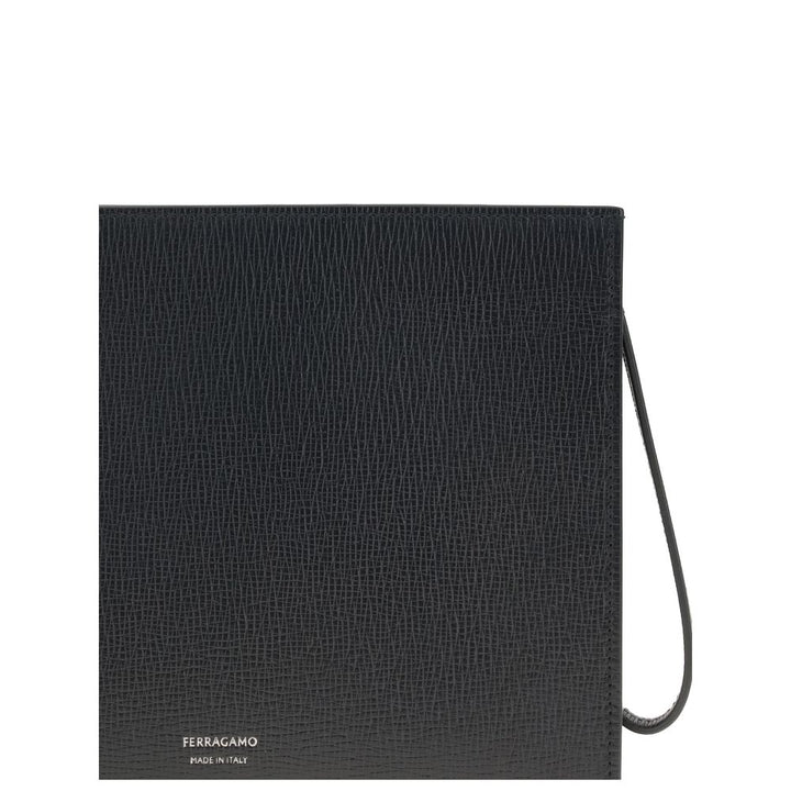 Ferragamo Black Calf Leather Bos Taurus Accessories