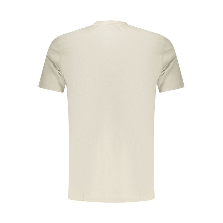 Hugo Boss Beige Cotton Men T-Shirt