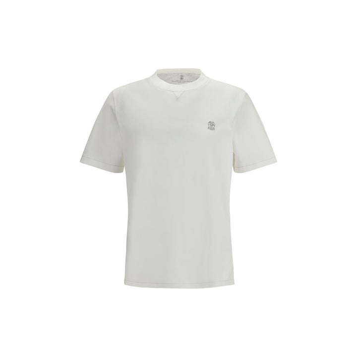 Brunello Cucinelli White Cotton T-Shirt
