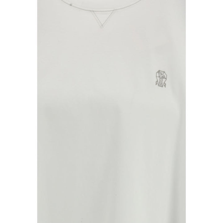 Brunello Cucinelli White Cotton T-Shirt