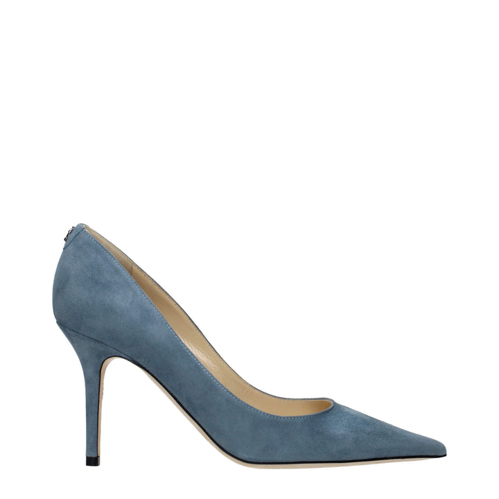 Jimmy Choo Blue Leather Pumps