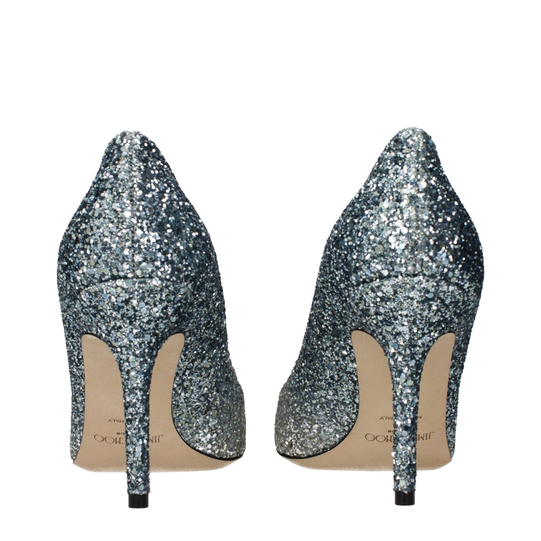 Jimmy Choo Gray Plastic Pumps