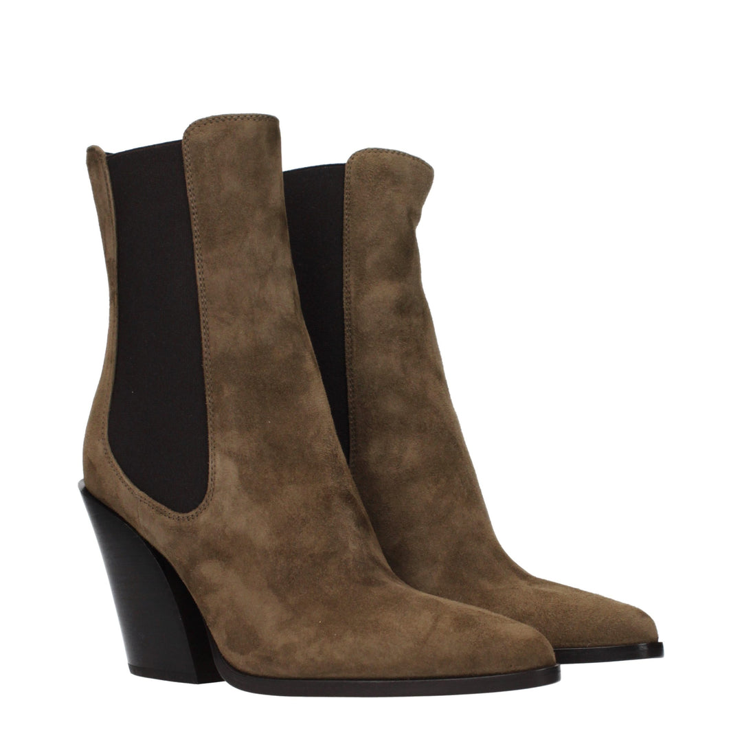 Jimmy Choo Brown Leather Ankle Boots