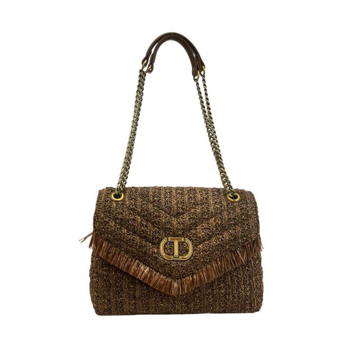 Twinset Brown Polypropylene Women Crossbody Bag