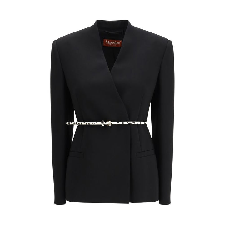 Max Mara Black Triacetate Coat