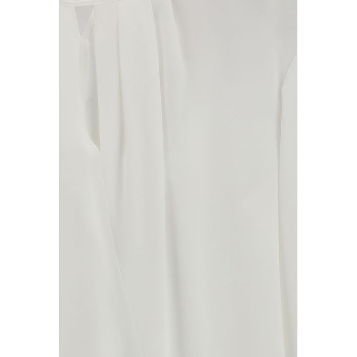 Max Mara White Triacetate Blouse