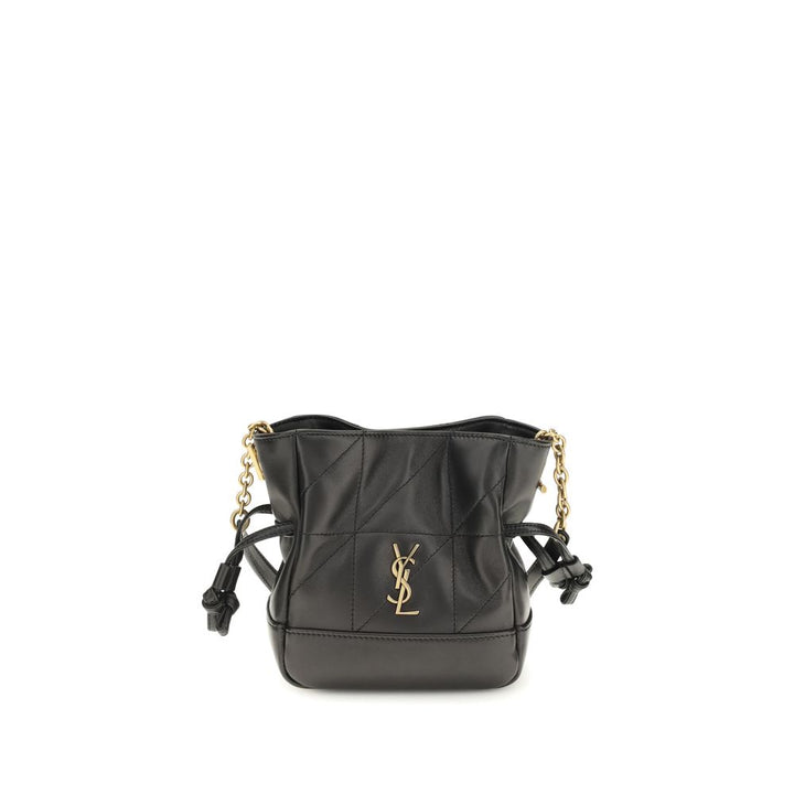 Saint Laurent Black Lamb Ovis Aries Aries Shoulder Bag