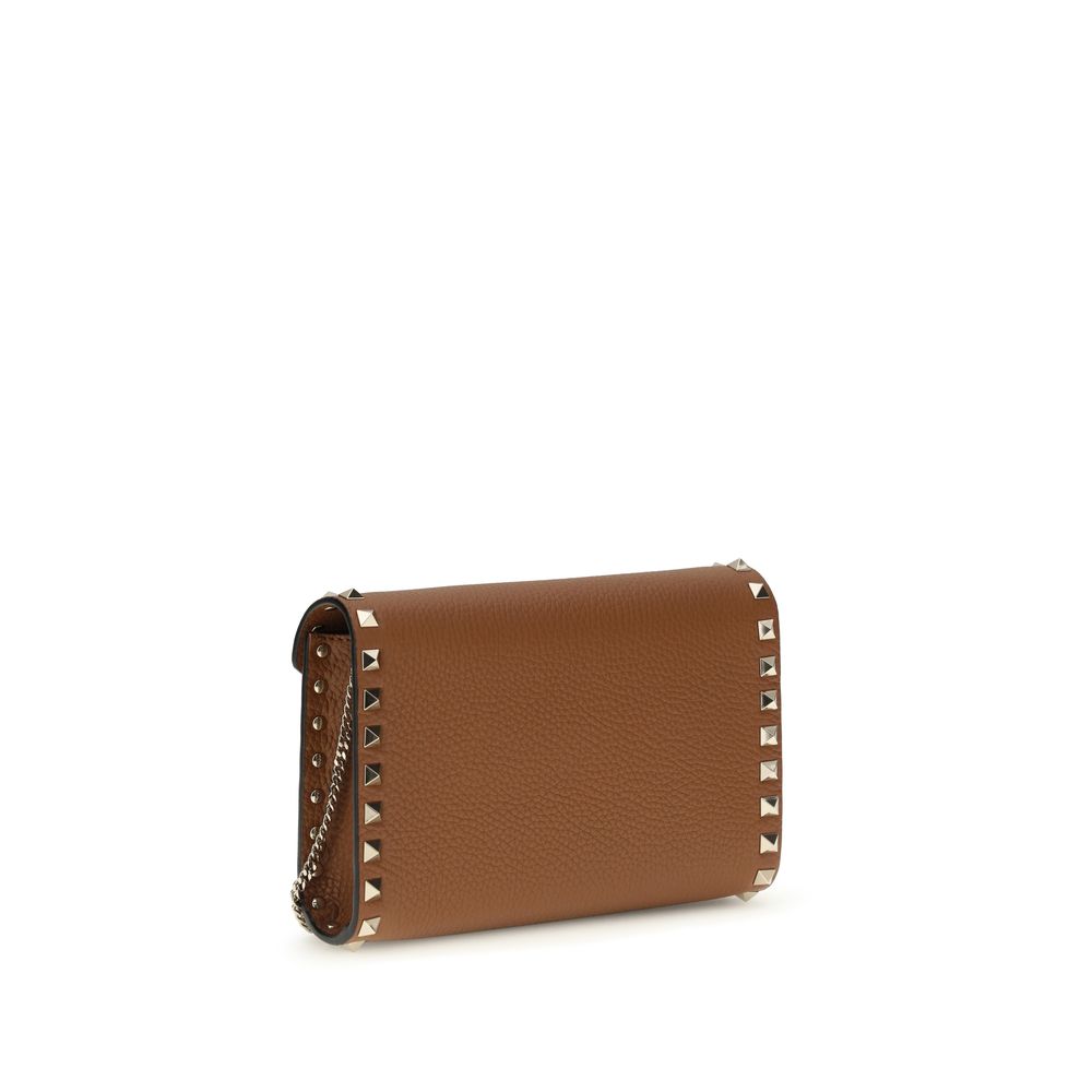 Valentino Garavani Bicolor Calf Leather Bos Taurus Wallet