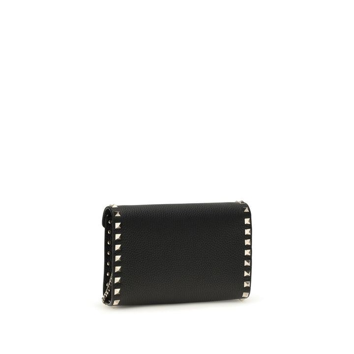 Valentino Garavani Black Calf Leather Bos Taurus Wallet