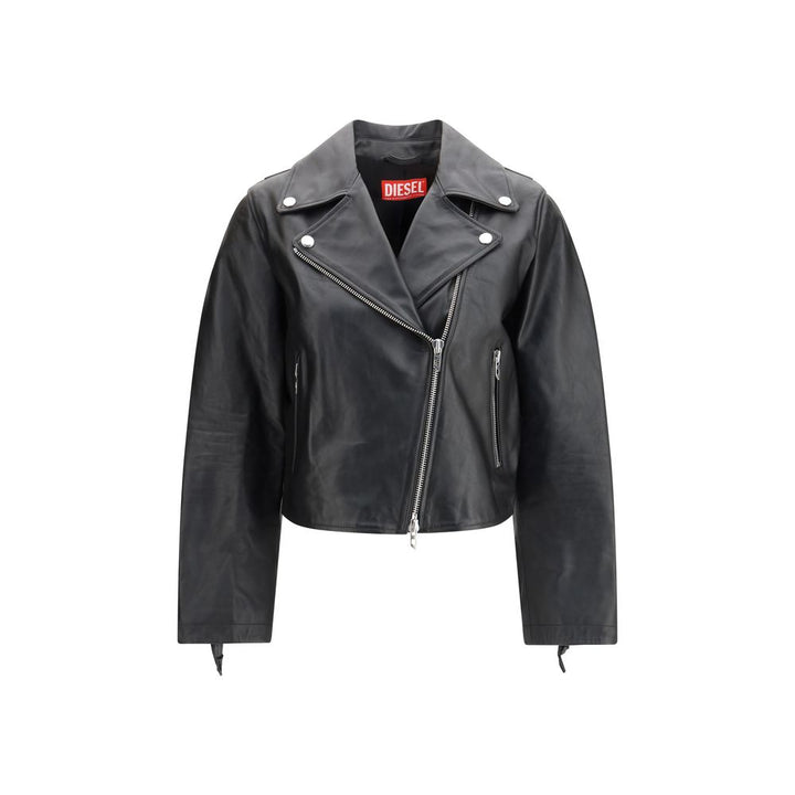 Diesel Black Leather Jacket