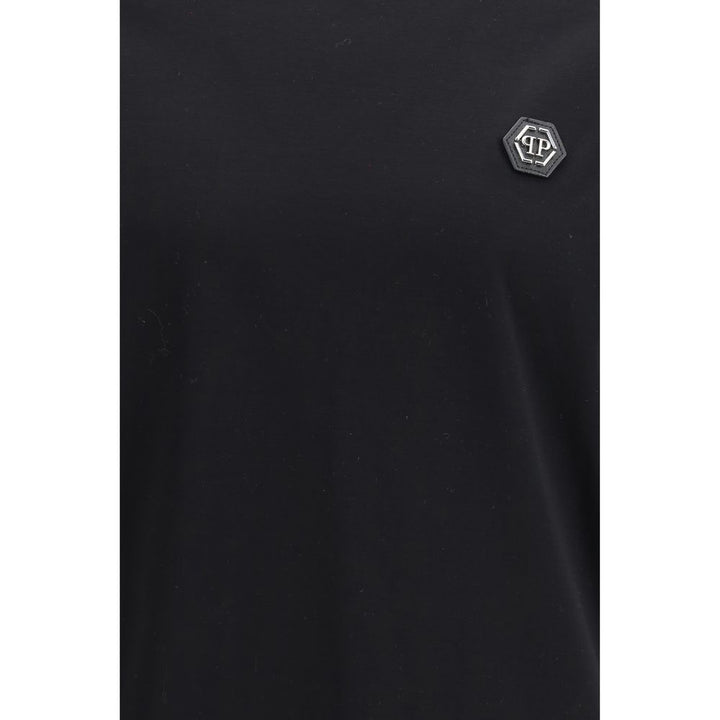 Philipp Plein Black Cotton T-Shirt
