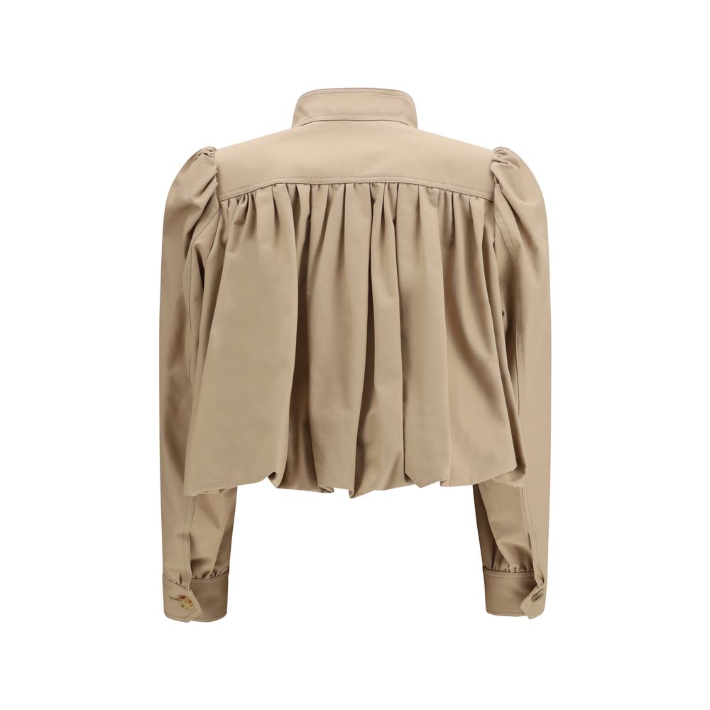 Chloé Beige Cotton Jackets And Coat